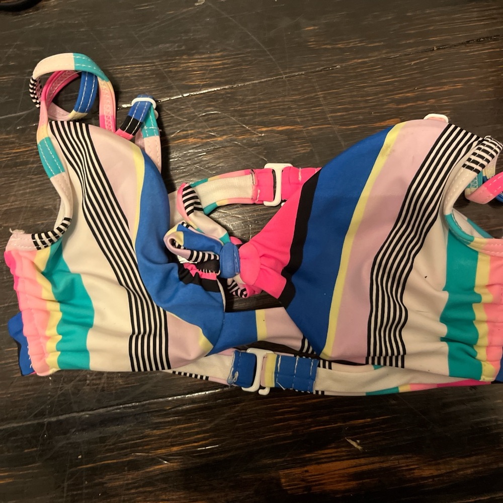 No Boundaries Multicolor Striped Swimwear